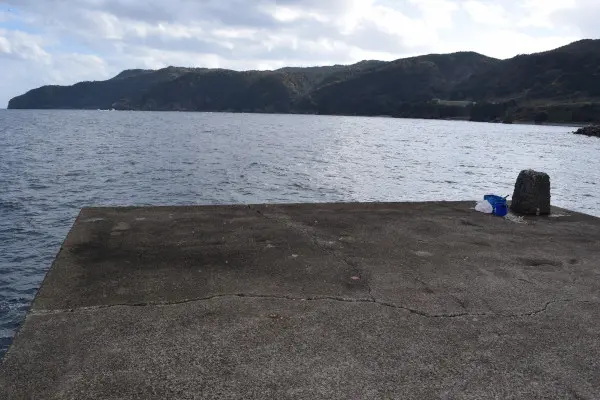 本庄漁港の堤防先端