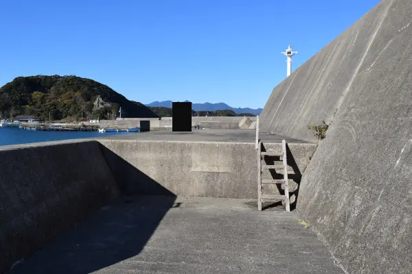 太地漁港の堤防のポイント