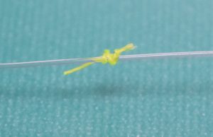 ウキ止め紐完成