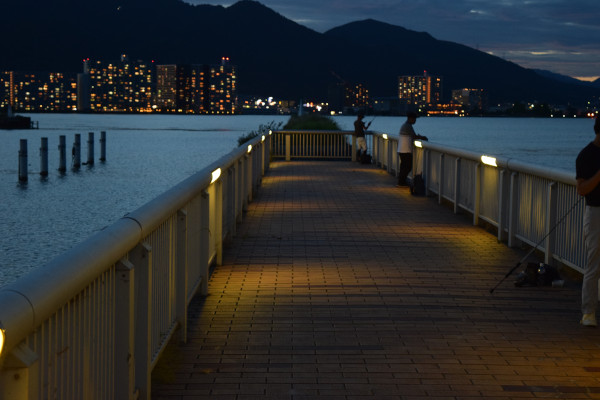 大津港遊歩道先端