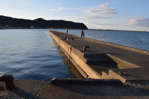 宿浦埋め立て地堤防