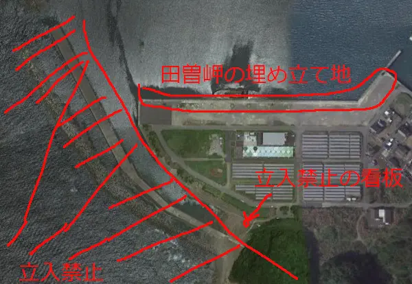 田曽岬付近の航空写真
