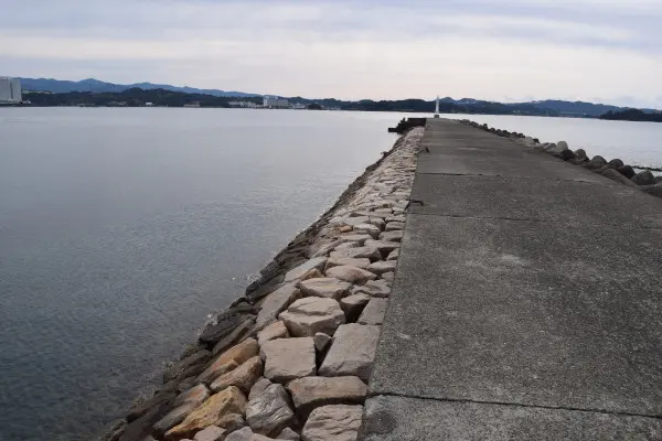 蝦島エリア堤防内側