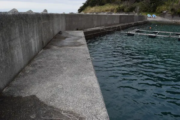 産湯漁港の先端からの写真