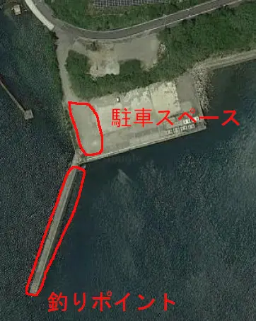 年金波止の航空写真