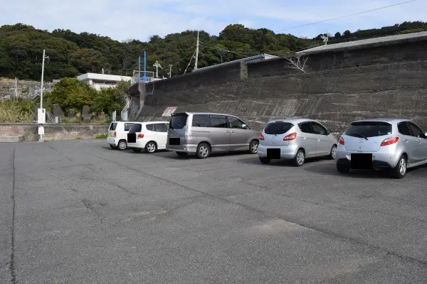 千田漁港の駐車スペース