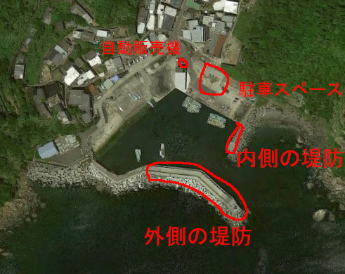 逢井漁港の航空写真