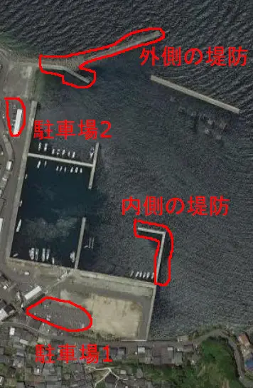 塩津漁港の航空写真