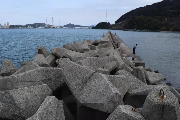 塩津漁港の消波ブロック