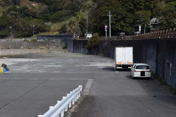 田村漁港の駐車スペース