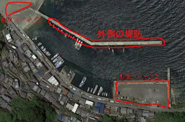 戸坂漁港の航空写真