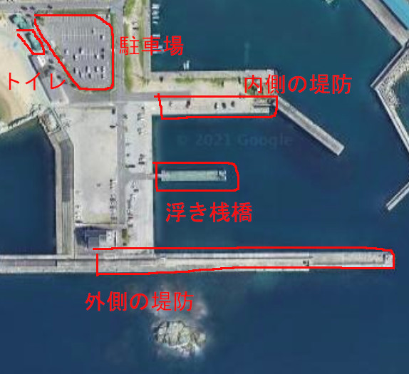 田ノ浦漁港の航空写真