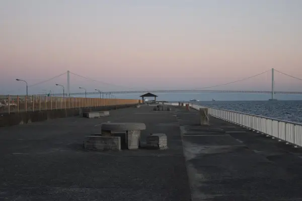林崎漁港の釣りポイント全景