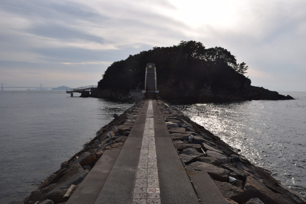 丸山海釣り公園の通路