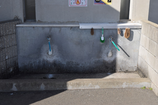 鳴尾浜海釣り公園の手洗い場