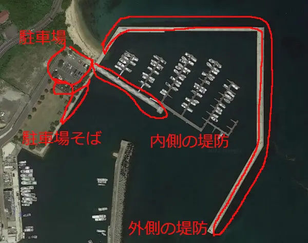 炬口漁港航空写真