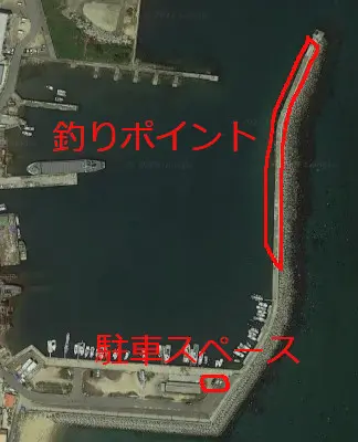 浦漁港の航空写真