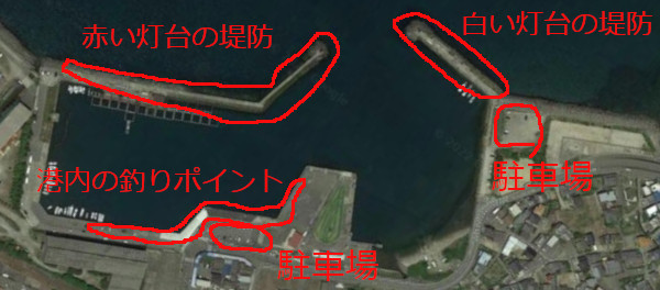深日港の航空写真