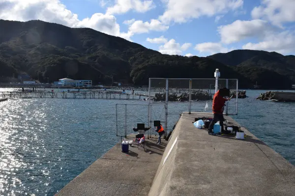 小島漁港堤防先端