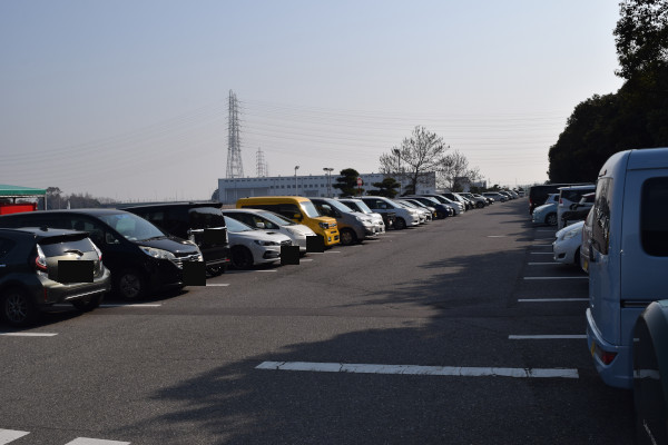 中部電力釣り広場の駐車場