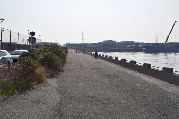 岸壁の釣りポイント