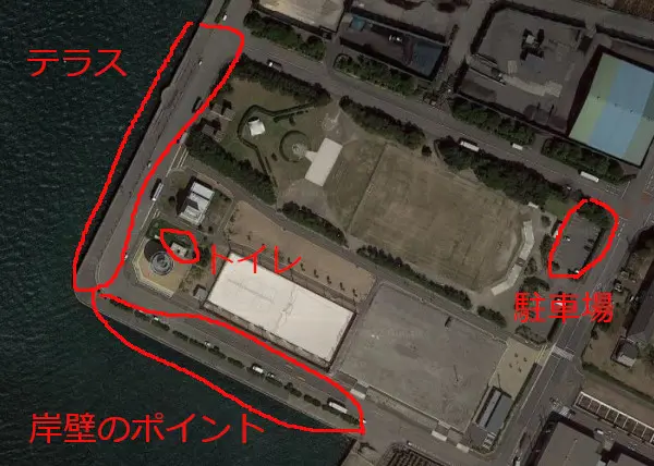 碧南緑地の航空写真