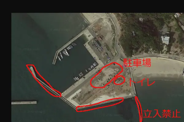 内海新港の航空写真