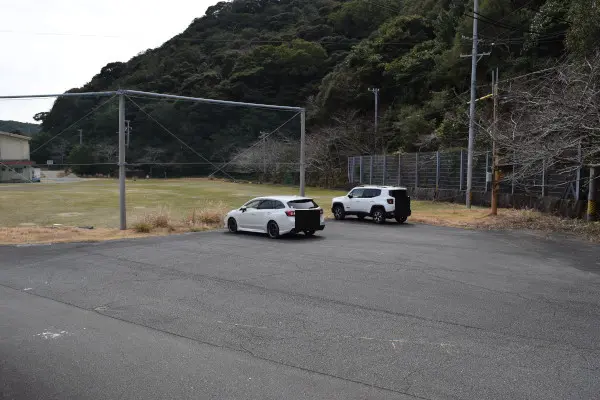 阿曽浦漁港の駐車スペース