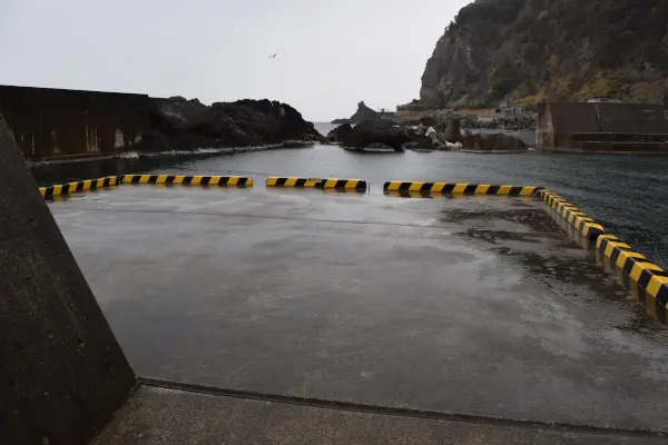 玉川漁港の堤防先端